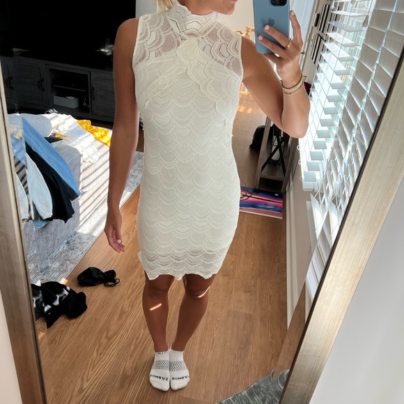 White Lace Dress - Picture 2 of 2